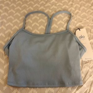 ALO Yoga Ribbed Crop Calm Tank